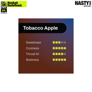 NASTY Hooqa DFR10Ki Apple Tobacco 💨 ‣ Disposable Vape 👍